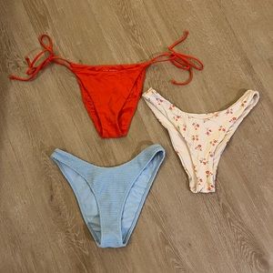 Assorted Bikini Bottoms- Aerie and LA Hearts